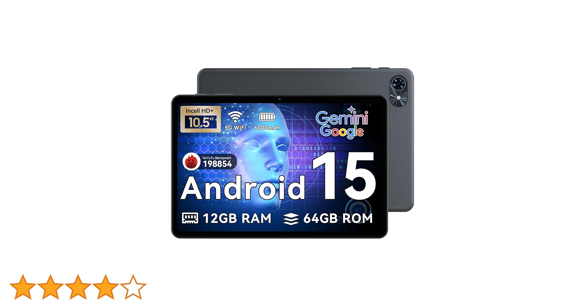 Tablet 2025 Latest Android 15 Tablets with 10.5 Inch HD+IPS